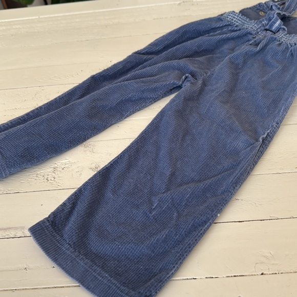 Vintage 1970s 3X gender neutral corduroy cornflower Blue Corduroy Overalls - Picture 8 of 10
